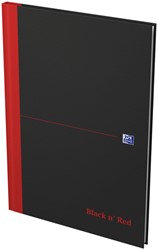Notitieboek Oxford Black n' Red A4 96vel ruit 5mm