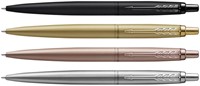 Balpen Parker Jotter XL Monochrome stainless steel M blister à 1 stuk-2