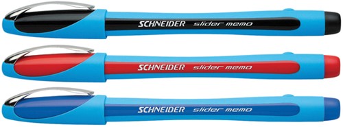 Balpen Schneider Slider Memo extra breed rood-3