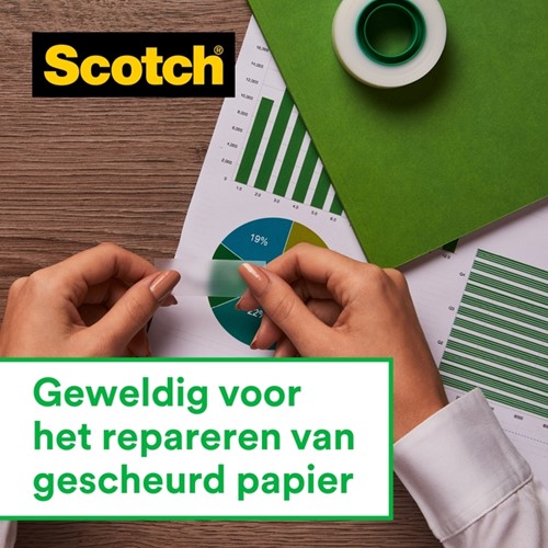 Plakband Scotch Magic 819 19mmx25m onzichtbaar 3 rollen-1