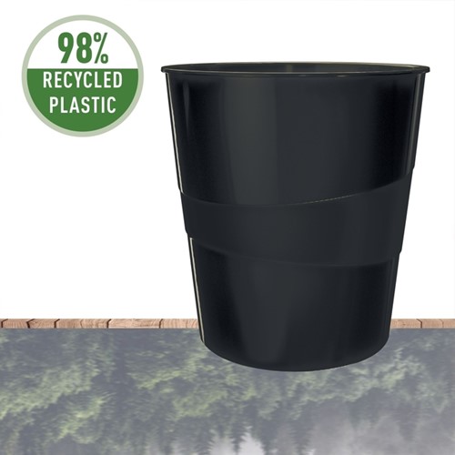 Papierbak Leitz Recycle 15 liter zwart-1