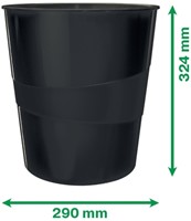 Papierbak Leitz Recycle 15 liter zwart-2