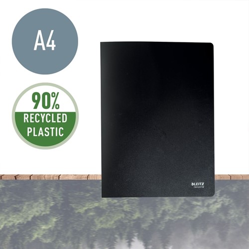 Showmap Leitz Recycle A4 20-tassen gerecycled PP zwart-2