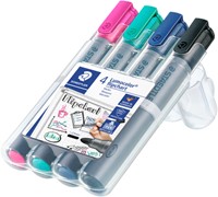 Viltstift Staedtler 356 voor flipover rond 2mm set à 4 stuks assorti-2