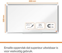 Whiteboard Nobo Premium Plus 50x89cm emaille-5