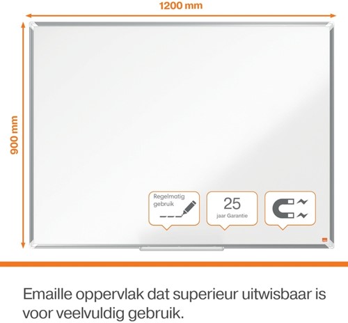 Whiteboard Nobo Premium Plus 90x120cm emaille-12