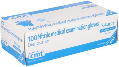Handschoen CMT XL nitril blauw 100 stuks