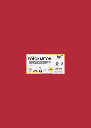 Fotokarton Folia 300gr 50x70cm 20 vuurrood