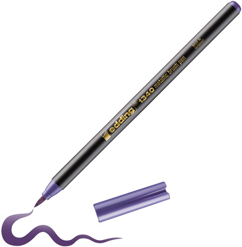 Brushpen edding 1340 metallic violet-3
