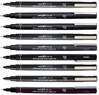 Fineliner Uni-ball Pin 0.3mm rood-2