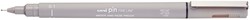 Fineliner Uni-ball Pin 0.1mm lichtgrijs