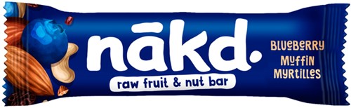 Fruit- en notenreep NAKD blueberry muffin 18x35 gram-2