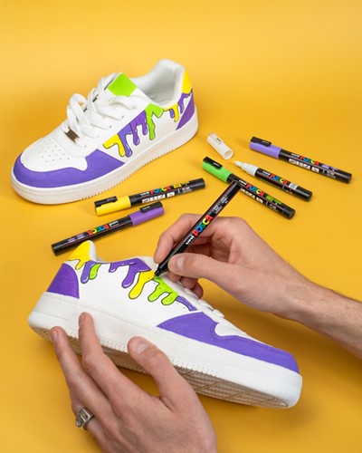 Paintmarker Uni POSCA PC17K extra breed rechthoek zilver-2