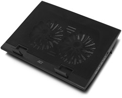 Laptopstandaard ACT 2 standen met ventilator 4-p hub