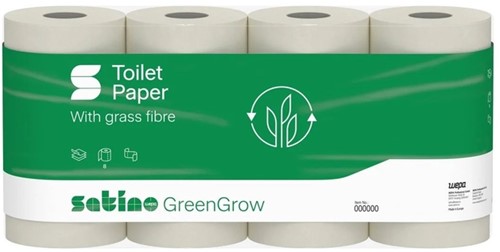 Toiletpapier Satino MT1 GreenGrow 3-laags 8x250vel naturel 079870-2
