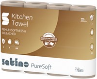Keukenrol Satino PureSoft 3-laags 4x64 vel naturel 175890