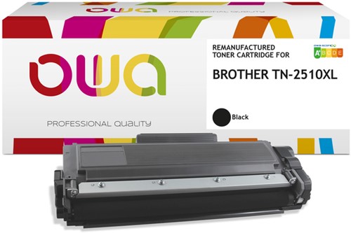 Toner OWA  alternatief tbv Brother TN-2510XL zwart