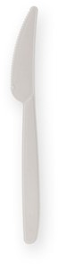 Mes IEZZY herbruikbaar PP 185mm 50 stuks wit