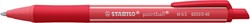 Balpen STABILO pointball colorful medium rood
