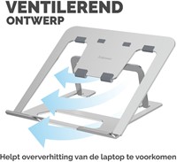 Laptopstandaard Fellowes Alumia zilver-4