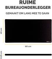 Bureau-onderlegger Fellowes Breyta zwart-2