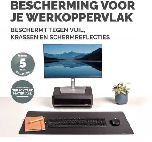Bureau-onderlegger Fellowes Breyta zwart-2