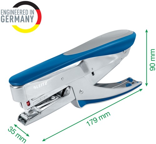 Niettang Leitz bovenlaadmodel P3 30 vel blauw-2