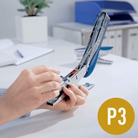 Niettang Leitz bovenlaadmodel P3 30 vel blauw-2