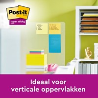 Memoblok Post-it 6845 Super Sticky 203x152mm assorti 4 stuks-2