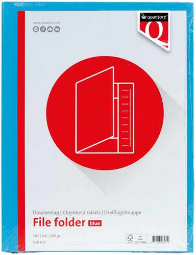 Dossiermap Quantore A4 320gr blauw-2