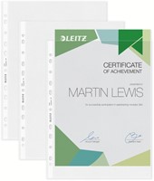 Showtas Leitz Premium 0.10mm PP A4 transparant 100 stuks-1