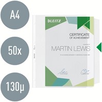 Showtas Leitz Premium met klep copy safe 0.13mm PP A4 transparant 50 stuks-3