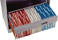 Hangmap Djois Secolor recycled lateraal voor legbord rood-3