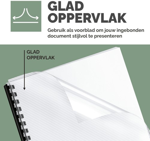 Voorblad Fellowes A4 PVC 180micron recycled 25 stuks-2