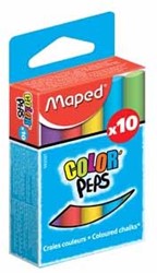 Bordkrijt assorti kleuren verpakking 10 stuks