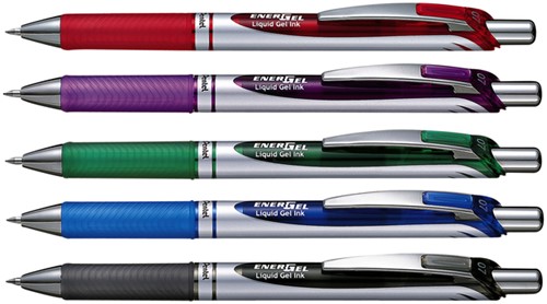 Gelschrijver Pentel BL77 Energel medium blauw-2
