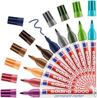 Viltstift edding 3000 rond 1.5-3mm donkerbruin-3