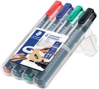 Viltstift Staedtler 352 rond assorti 2mm set à 4 stuks assorti-2