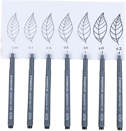 Fineliner Staedtler Pigment 308 zwart 0.4mm-4