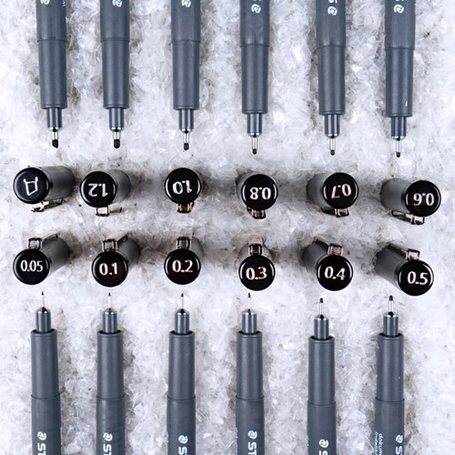 Fineliner Staedtler Pigment 308 zwart 0.4mm-3