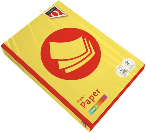 Kopieerpapier Quantore Colour A4 120gr zwavelgeel 250 vel