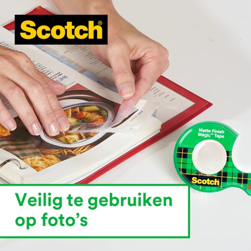 Plakband Scotch Magic 810 19mmx33m onzichtbaar mat-2