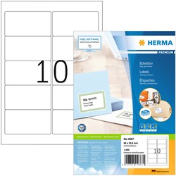 Etiket HERMA 4667 96x50.8mm premium wit 1000 stuks