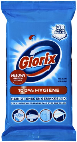 Sanitairreiniger Glorix 30 hygiene doekjes