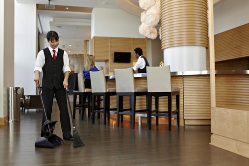 Stofblik Rubbermaid Executive Lobby Pro met lange steel zwart-1