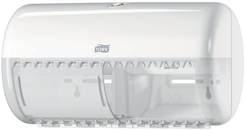Toiletpapierdispenser Tork T4 Elevation duo wit 557000