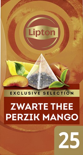 Thee Lipton Exclusive Perzik Mango 25 piramidezakjes