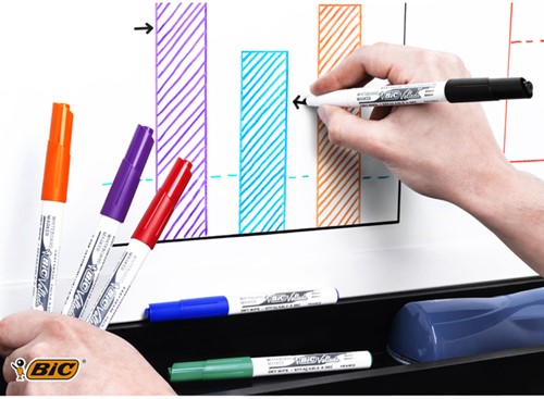 Whiteboardmarker Bic Velleda 1741 rond medium groen-1