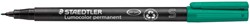 Viltstift Staedtler Lumocolor 313 permanent S groen