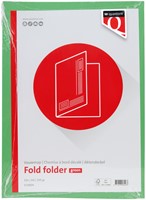 Vouwmap Quantore A4 ongelijke zijde 320gr groen-2